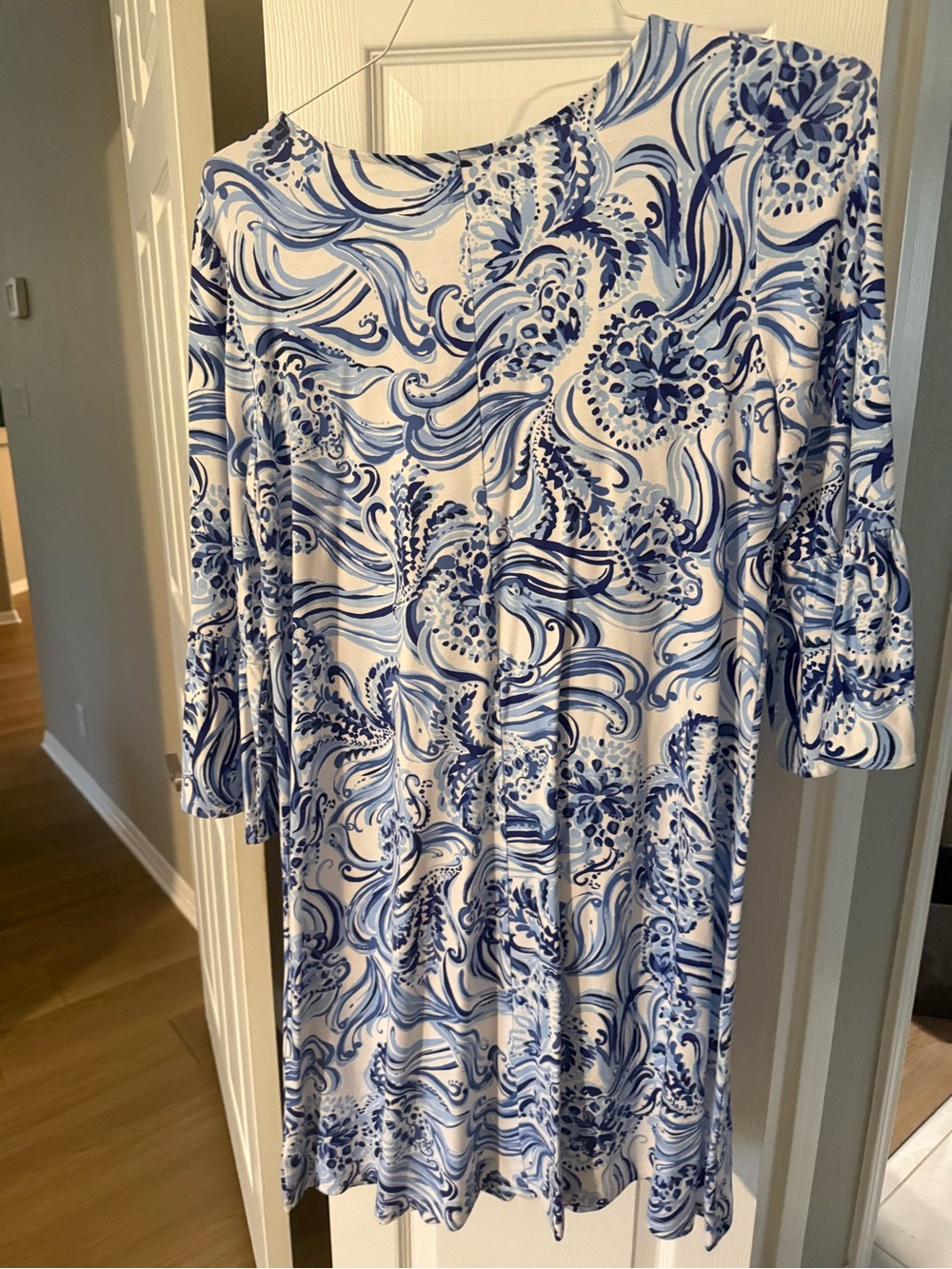 Lilly Pulitzer Blue, White & Pink Ornate Print Tunic - Picture 2 of 3